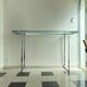 Wardrobe console glass and chrome metal