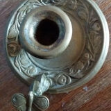 Butterfly brass candlestick