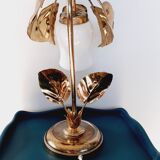 Golden metal lamp