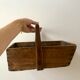 panier en bois ancien début XXème