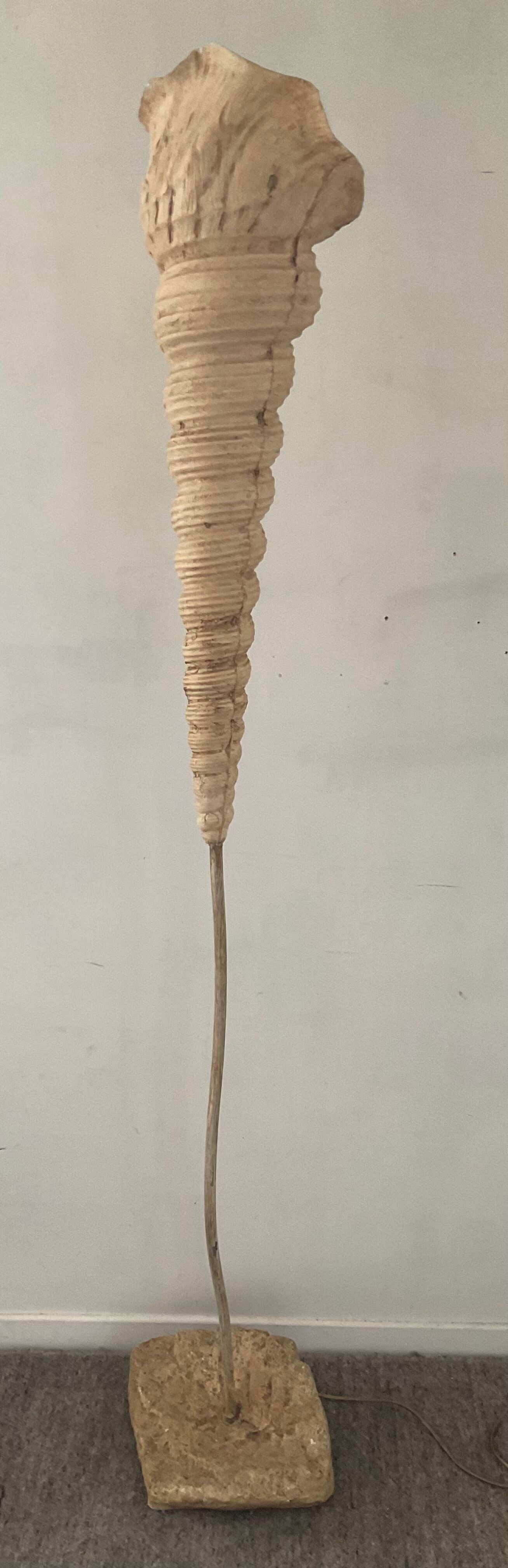 Floor lamp Shell "Ariell" by IIhan Koman 80s