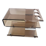 A plexiglass bar signed "Michel Dumas", 1970s.