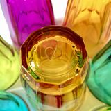 Colorful vintage lemonade glasses, Pasabahce Palaks