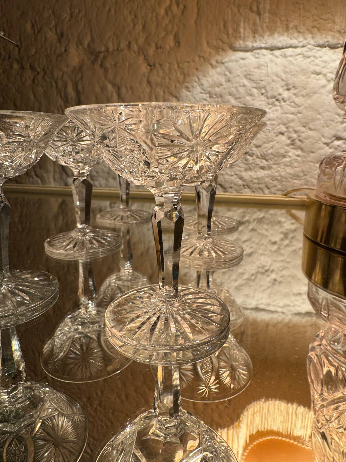 Verres à liqueur cristal du Creusot anciens