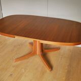 Oval baumann table with extensions from the 60