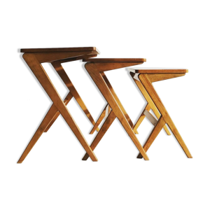 Trio de tables gigognes
