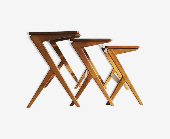 Trio of pull-out tables Bengt Ruda