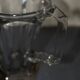 Vintage art deco crystal jug pitcher with silver feet