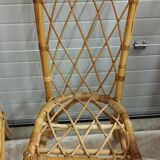 Set of 6 rattan chairs