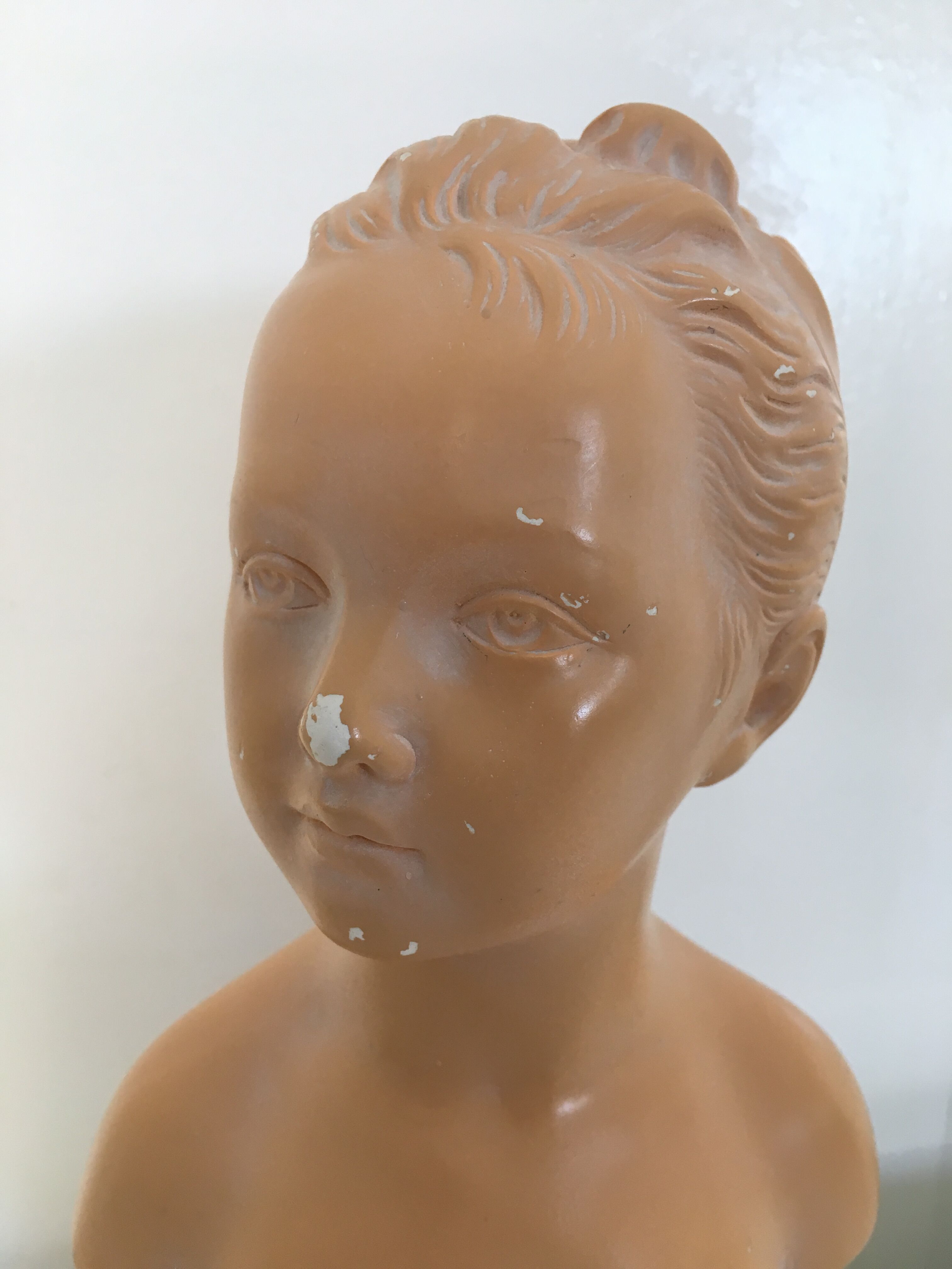Bust plaster Louise Brongniart after Houdon