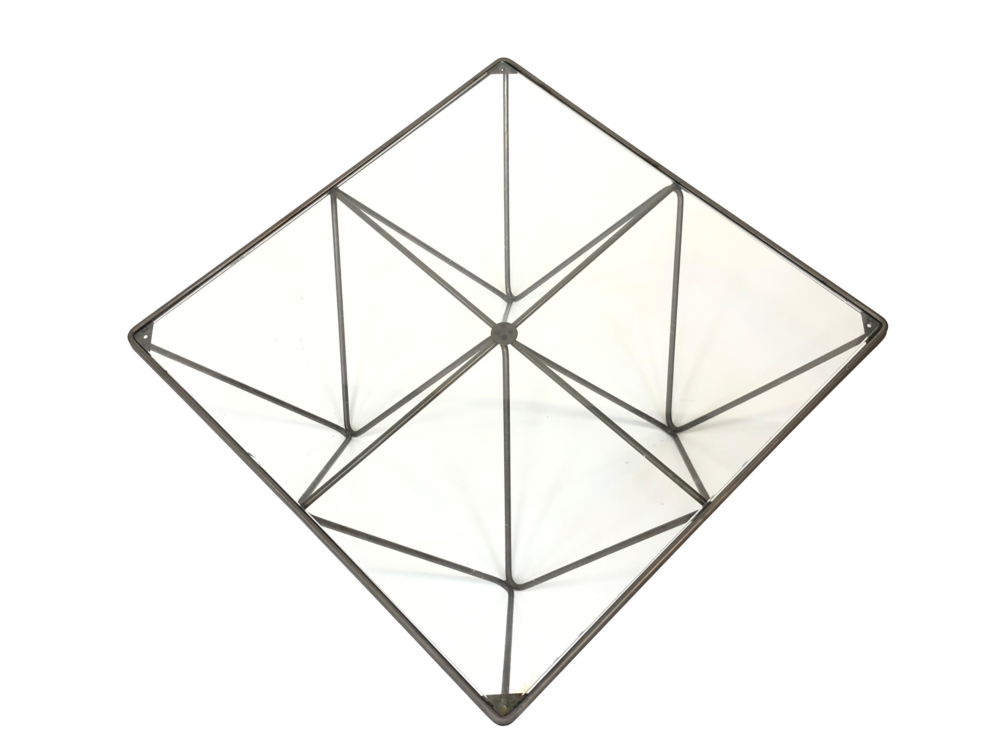 Vintage coffee table in steel wire years 60/70