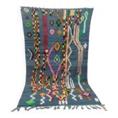 Azilal Berber rug in handmade wool 263 X 150 CM