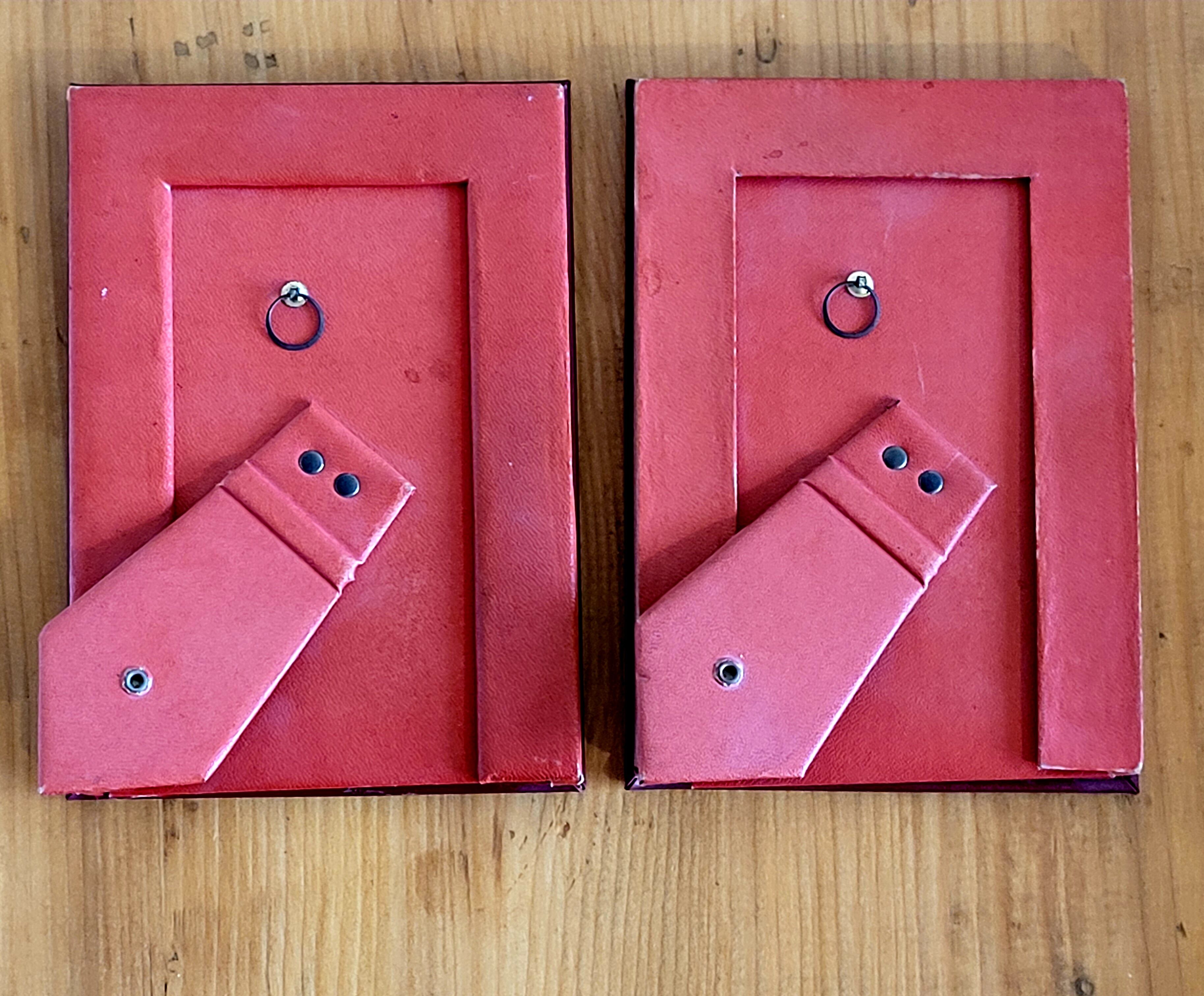 Pair of red frames