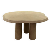 Waxed concrete dining table