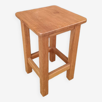 Vintage oak farm stool