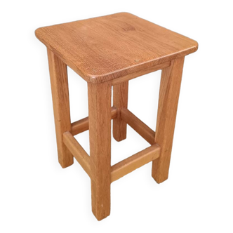 Vintage oak farm stool