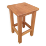 Tabouret de ferme vintage en chêne