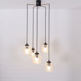 5-globe waterfall chandelier