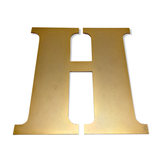 Golden sign vintage letter