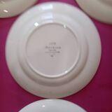 Set of 5 Digoin Sarreguemines dessert plates