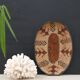 Braided ethnic oval basket