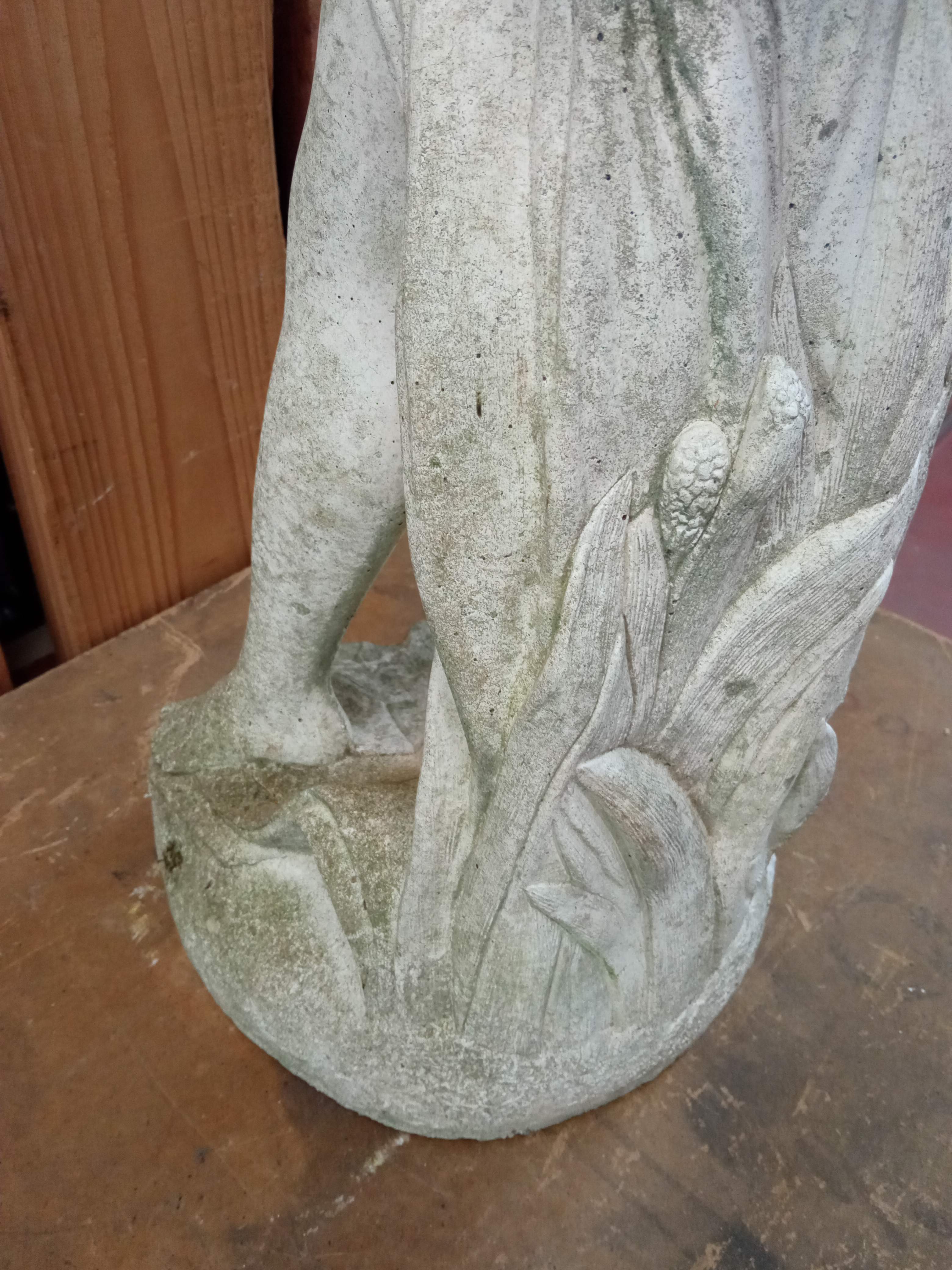 Reconstructed stone garden statue