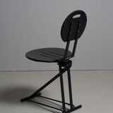 Set of 4 Italian folding chairs from the 1980s