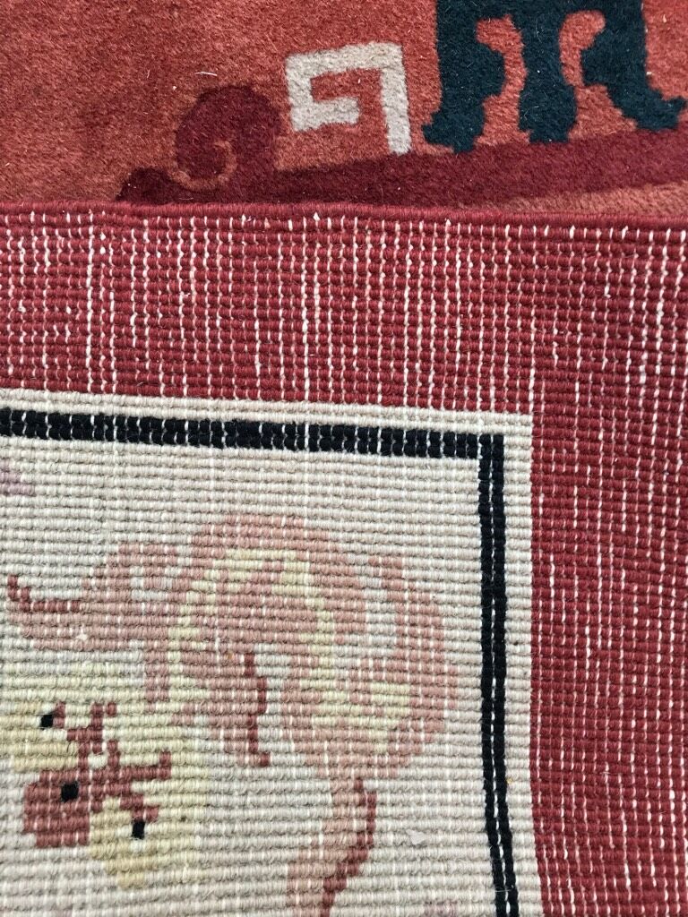 Old Chinese  wool rug 154 x 254 cm
