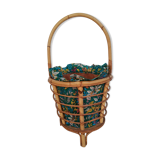 Vintage tripod rattan worker