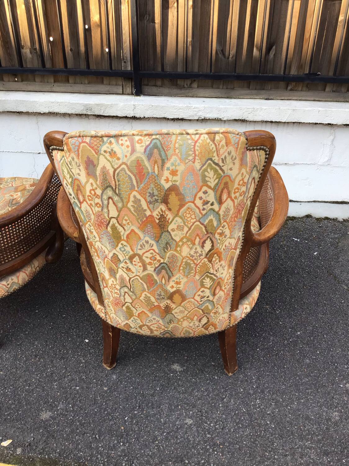 Pair of Chippendale armchairs