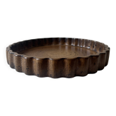 Ceramic pie dish (turned stoneware) France 1960