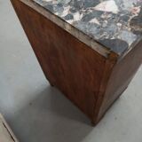 Bedside table art deco top marble