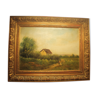 Ancient landscape painting by Dié