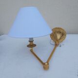 Pair of gilded bronze wall lamps