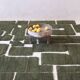 Contemporary Green Rug - 294 x 216 cm