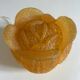 Original amber orange resin lamp in the shape of a cabbage, dating from the years.