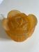 Original amber orange resin lamp in the shape of a cabbage, dating from the years.
