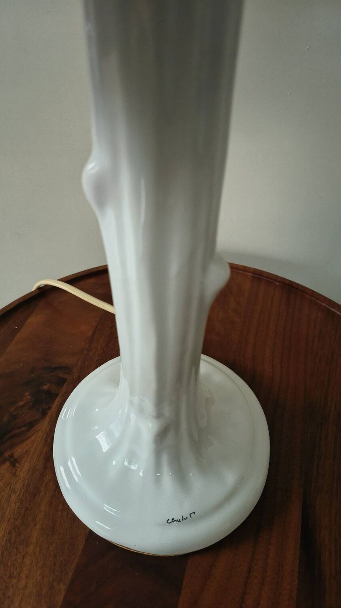 Ceramic palm lamp