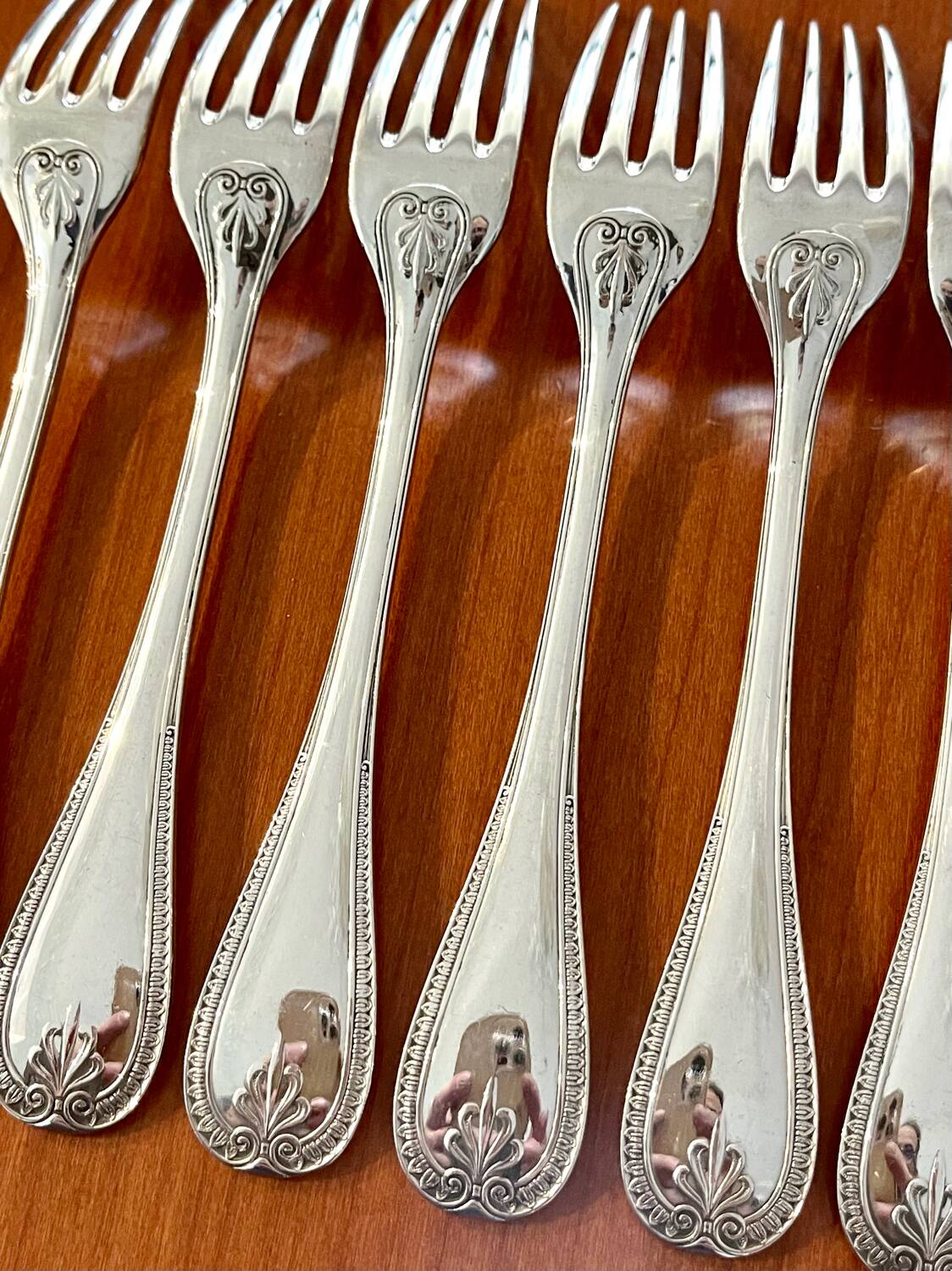 Christofle Malmaison 12 dessert forks 17 cm new condition