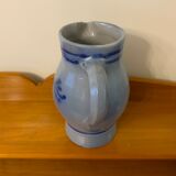 Enameled stoneware pitcher