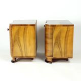 Art Deco Bedside Tables By Jindřich Halabala For Up Závody, 1930s