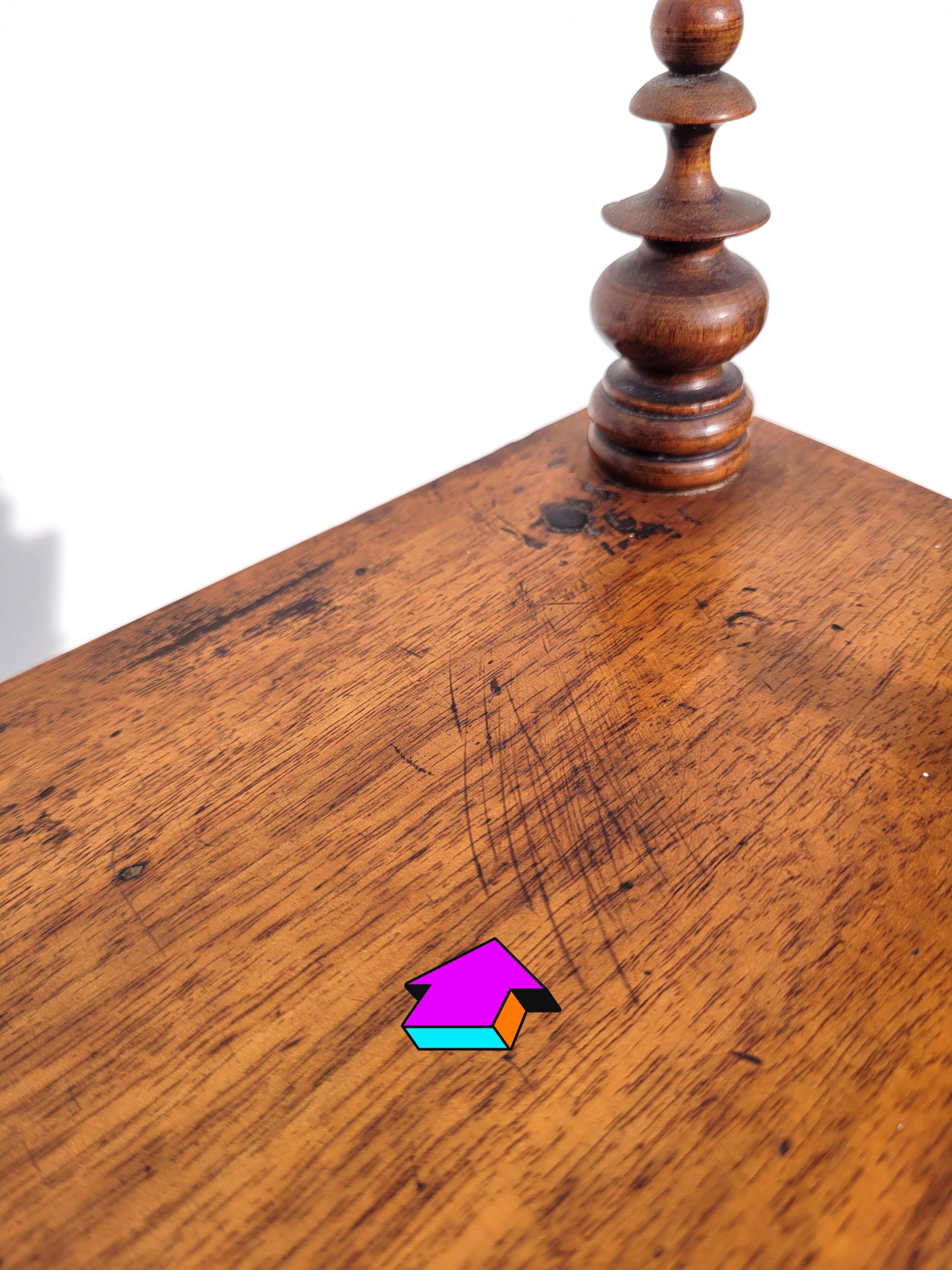 19th century shelf with walnut rosary