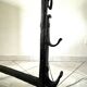 Wrought iron floor lamp landier 19th century