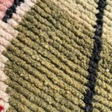 Large Moroccan Berber Rug Boujaad in Wool ideal Living room or bedroom, 200x290 cm