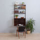 Kristiansen rosewood wall unit with secretaire and 3 shelves