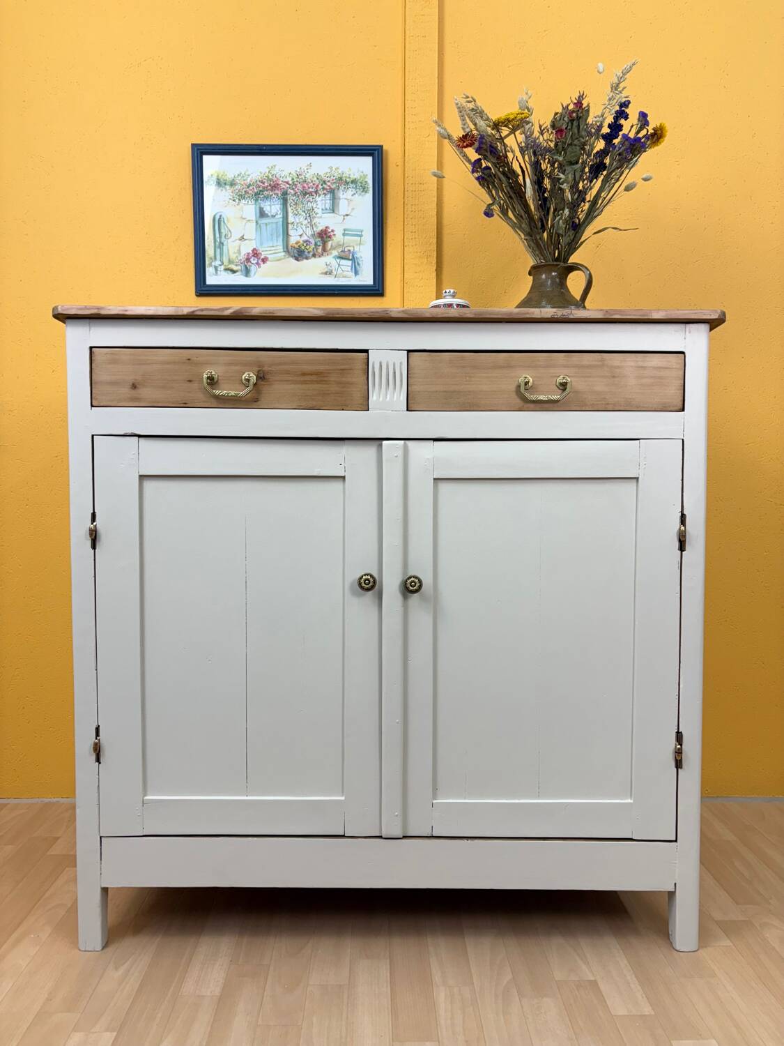 Antique wooden sideboard