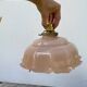 Opaline powder pink glass pendant light