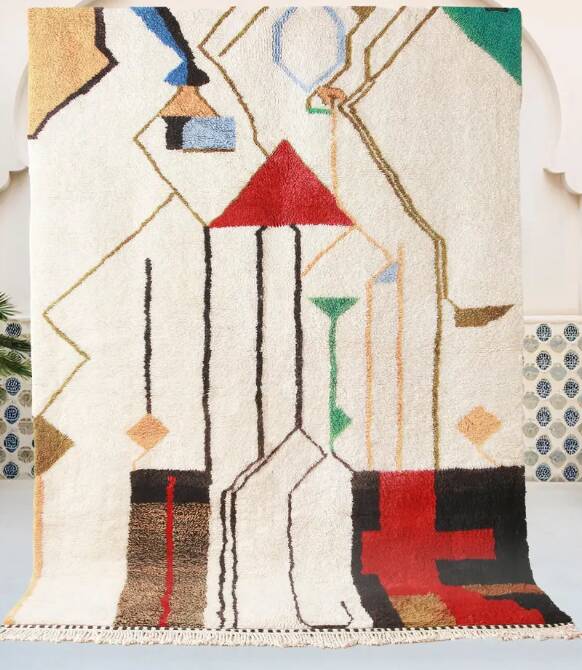 Handmade wool rug Mrirt 150/250cm