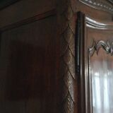 Louis XV period wardrobe in solid walnut