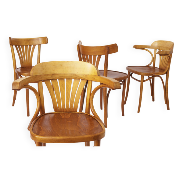 Chaises vintage de Radomsko ZMG, Pologne, bois courbé, hêtre, années 1970